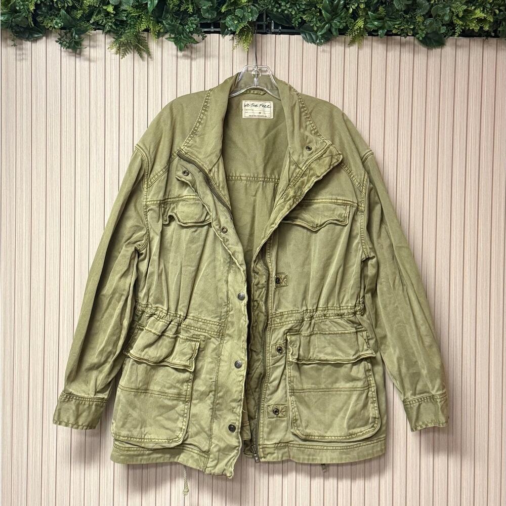 Free People We The Free Arya Utility Jacket Women's Size M Oversized - Picture 2 of 12